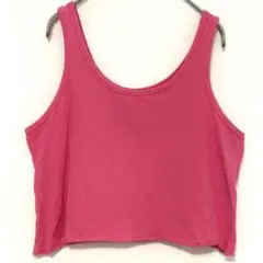SO Favorite Tank【S〜M相当】クロップド丈 タンクトップ ピンク