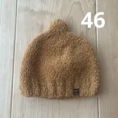 【46cm】petit main ニット帽 ブラウン