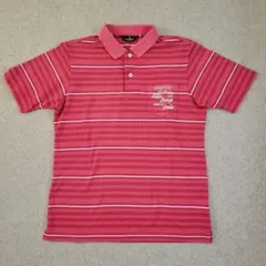 Munsingwear ポロシャツ レッド ボーダー柄のサムネイル