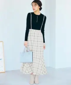 grove チェックスカート