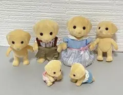 シルバニア　ラブラドールファミリー　お父さん　お母さん　男の子　女の子　赤ちゃん