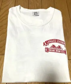 【ラングリッツ】LANGLITZ LEATHERS Tシャツ Lサイズ　白のサムネイル