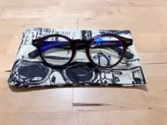 Zoff ゾフ 丸メガネ ブルーライトカット べっ甲ZN221020A ケース付