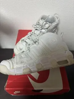 激レア ナイキ エア モアアップテンポ トリプルホワイト スニーカー モアテン