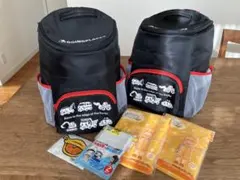 子供用リュック 防災用にちょうど良い黒/赤　2個セット