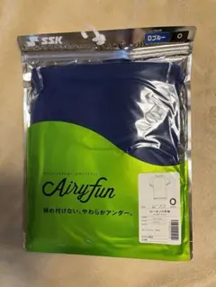 【新品未使用】SSK 野球アンダーシャツ ローネック丸首 半袖Dブルー サイズO