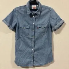 Levi's デニムシャツ 半袖 ウエスタンシャツ S