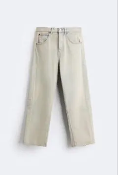 ZARAバレルフィットオーバーダイデニムパンツ
