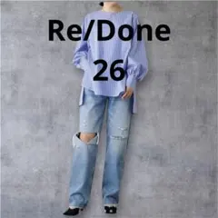 【Re/Done】ダメージ加工 ストレートデニムパンツのサムネイル
