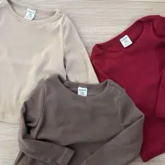 SHEIN ベビー 長袖Tシャツ 3枚セット 6-9M
