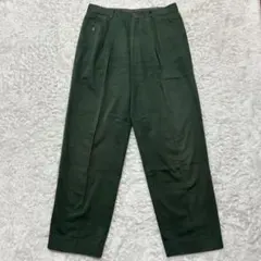 ヴィンテージ BORG 80s〜90s スラックス ダークグリーン 綿 L相当