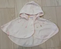 【極美品】familiar UVカットケープ　ピンク　60-90㎝ ファミリア