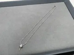 シルバー ダイヤモンド風 ネックレス