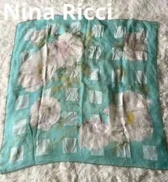 Nina Ricci 花柄 ストール スカーフ シルク100%