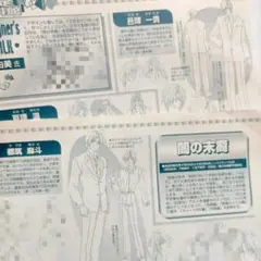闇の末裔 設定資料集 雑誌切り抜き
