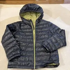 ネイビー中綿コート サイズ140 フード付き