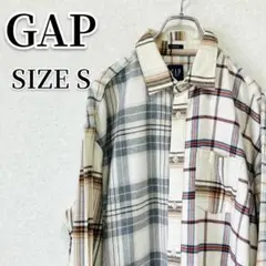 GAP チェック柄 長袖シャツ Sサイズ