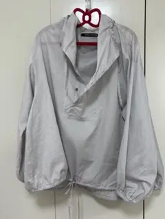 Mizuiroind フード付き ワイドシルエット プルオーバーシャツ