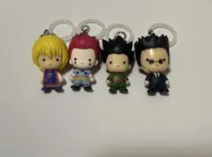 ハンターハンター めじるしアクセサリー　クラピカ　ゴン　ヒソカ　レオリオ　セット
