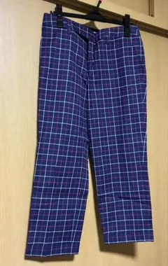 ロペピクニック ネイビー系チェック柄パンツ