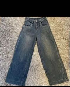 安心匿名配送！！インディゴブルーストレートデニム