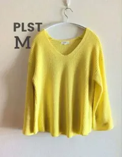 プラステ Vネックニット イエロー 春先 PLST