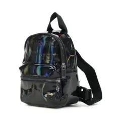 2way adidas 光沢ブラックミニリュック