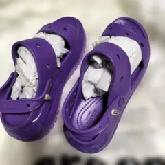 Crocs パープル クロッグサンダル
