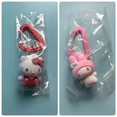 サンリオ　カラフルカラビナマスコットチャーム　ハローキティ　マイメロ　ガチャ