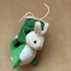 29レトロ！ウサギの被り物ぬいぐるみキーホルダー