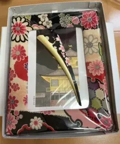 和柄ヘアクリップ、ポストカードフレームセット