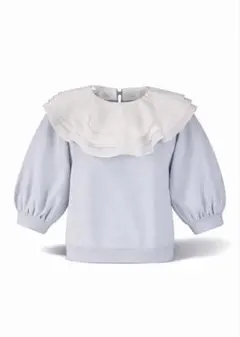 bibiy ビビィ 新品タグ付き PEONY COLLAR TOP gray - メルカリ