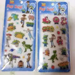 ディズニー　Disney トイストーリー　シール　ポップシール　ぷくぷく　立体