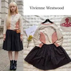 【希少】Vivienne Westwood ドッキングワンピース オーブ刺繍