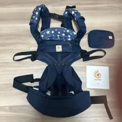 Ergobaby OMNIBreeze サファイアブルー ポーチ、ネックカバー付 - メルカリ