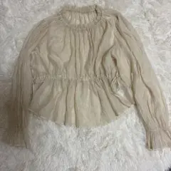 新品★KBF★ブラウス【IVORY】　フリーサイズのサムネイル