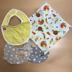 スタイ 4枚セット はらぺこあおむし BREEZE 他