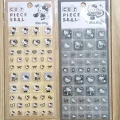 正規　キティ　タイルシール　カットピースシール　サンリオ　ヒョウ柄　セット