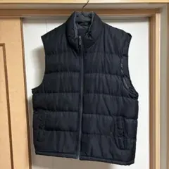 黒 ダウンベスト ノースリーブ