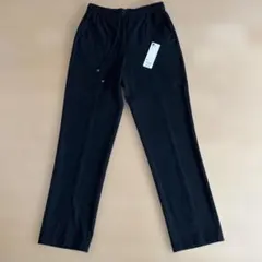 値下げ　GU キモウフロントスリットパンツQ ブラックMサイズ