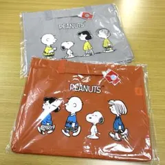 SNOOPY PEANUTS スヌーピー　レジャーバッグ　2枚セット