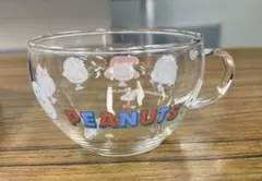 PEANUTS ガラスカップとスヌーピー小皿セット