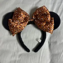 ディズニー ミニー ヒョウ柄 カチューシャ