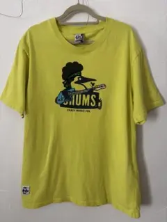 CHUMS チャムス CRAZY MUSIC FES. Tシャツ イエロー M