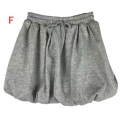 美品　グレー Fサイズ バルーンスカート ミニスカート