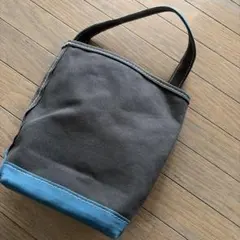 とも様専用 BAGUETTE TOTE MINI チャコール＆ブルー