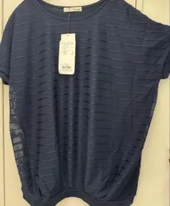 【タグ付き】SHOO・LA・RUE トップス ネイビー（L）