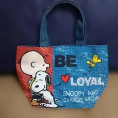 スヌーピー　チャーリー・ブラウン トートバッグ　ランチバッグ　28cm×18cm