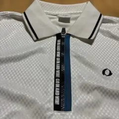 ゴルフシャツ　メンズM ジッパーポロシャツ