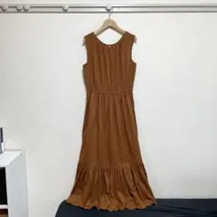 【美品】LOWRYSFARM(ローリーズファーム)麻ノースリティアードワンピース